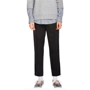 Scotch & Soda womens Tailored Pants Velvet Side Tapes size S Black